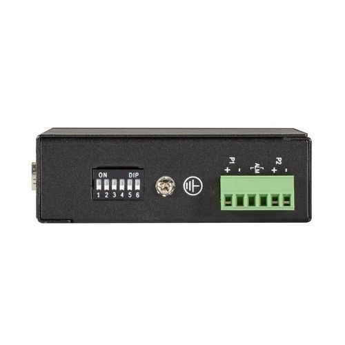 Ethernet-Switch / unmanaged - INDRy II S - Black Box - 5 Ports / Gigabit / für DIN-Schiene