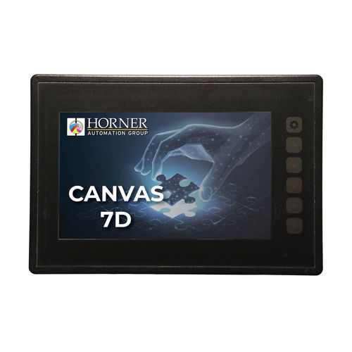 HMI mit Touchscreen - Canvas 7D - Horner Tianjin Automation Technology Ltd - für DIN-Schiene / 800 x 480 / TFT LCD