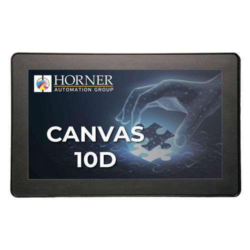HMI mit Touchscreen - Canvas 10D - Horner Tianjin Automation Technology Ltd - für DIN-Schiene / 1024 x 600 / RS-485