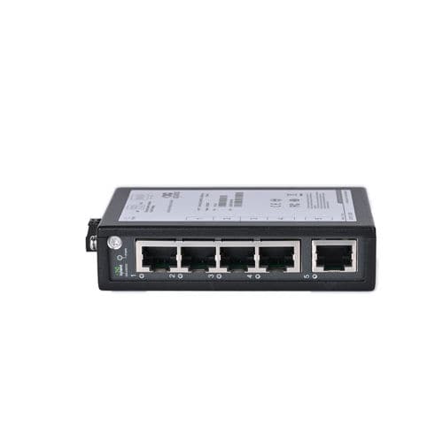 Ethernet-Switch / unmanaged - ISE2005D-P - InHand Networks - 5 Ports / für DIN-Schiene / robust