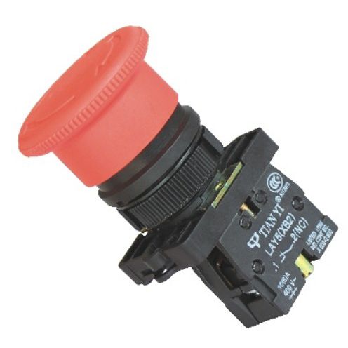 Pilzdrucktaster - LAY5 series - Shanghai Tianyi Electric Co., Ltd. - Notausschalter / für Schalttafeleinbau / Push-to-Lock