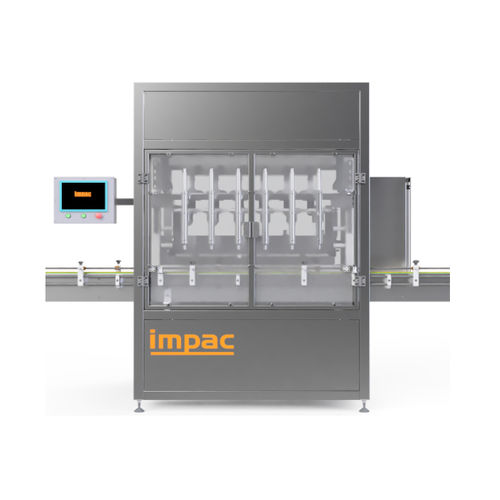 Automatische Füll Verschließ Etikettiermaschine - PYTHON - impac Engineering ltd. - PLC-gesteuert / für viskose Flüssigkeiten / für Creme