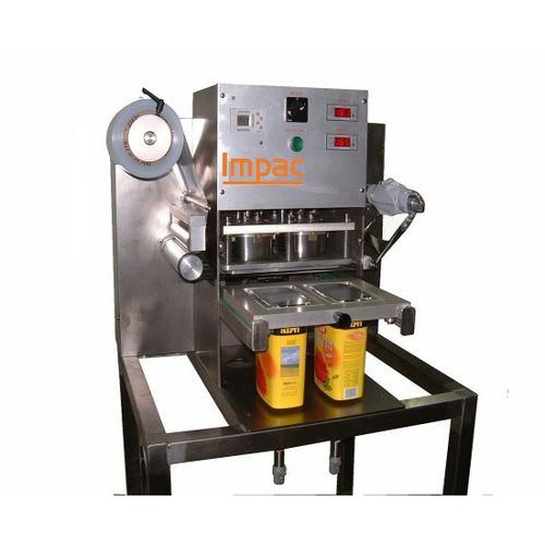 Halbautomatische Siegelmaschine - VOLCANO  - impac Engineering ltd. - für Verpackung / für Kunststoffbehälter / für die Elektronikindustrie