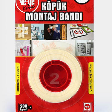 Doppelseitiges Klebeband - Ve-ge - Gummi / Schaumstoff / permanent