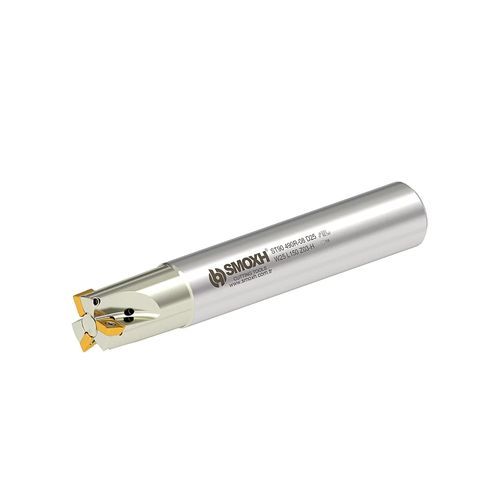 Fräser / 1/4 Kreis - ST90 490R-08 D20 W20 L150 Z02-H - SMOXH CUTTING TOOLS - Eckradius / Walzenstirn / mit austauschbaren Wendeschneidplatten