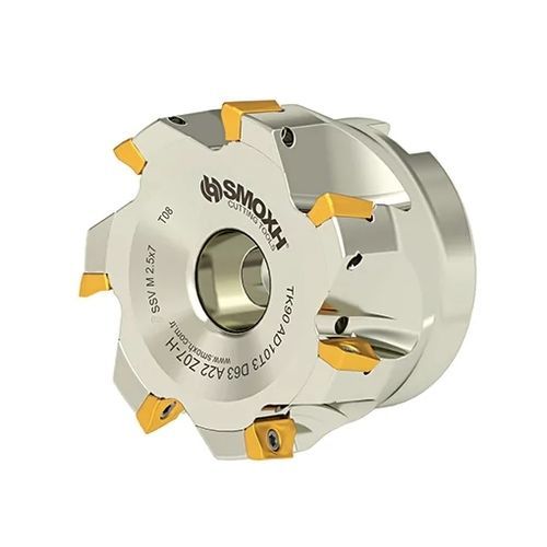 Walzenstirnfräser - TK90 AD10T3 D63 A22 Z07-H - SMOXH CUTTING TOOLS - 1/4 Kreis / Eckradius / mit austauschbaren Wendeschneidplatten