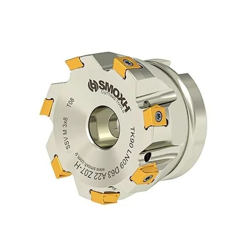 Walzenstirnfräser - TK90 LN09 D63 A22 Z07-H - SMOXH CUTTING TOOLS - 1/4 Kreis / Eckradius / mit austauschbaren Wendeschneidplatten