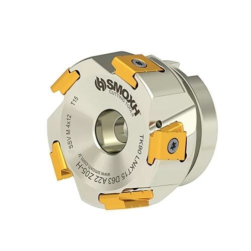 Walzenstirnfräser - TK90 LNKT15 D63 A22 Z05-H - SMOXH CUTTING TOOLS - 1/4 Kreis / Eckradius / mit austauschbaren Wendeschneidplatten