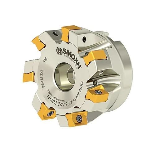 Walzenstirnfräser - TK90 AN11 D63 A22 Z07-H - SMOXH CUTTING TOOLS - 1/4 Kreis / Eckradius / mit austauschbaren Wendeschneidplatten