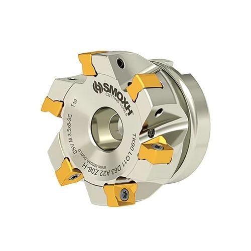 Walzenstirnfräser - TK90 LQ11 D63 A22 Z06-H - SMOXH CUTTING TOOLS - 1/4 Kreis / Eckradius / mit austauschbaren Wendeschneidplatten