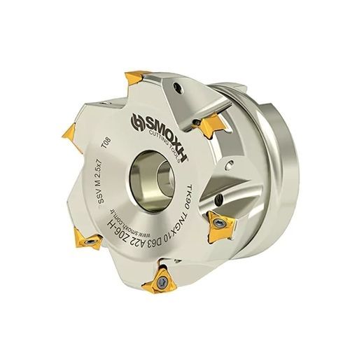 Walzenstirnfräser - TK90 TNGX10 D63 A22 Z06-H - SMOXH CUTTING TOOLS - 1/4 Kreis / Eckradius / mit austauschbaren Wendeschneidplatten