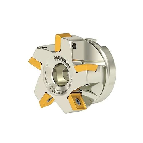 Walzenstirnfräser - TK90 SE1304 D63 A22 Z05-H - SMOXH CUTTING TOOLS - 1/4 Kreis / Eckradius / mit austauschbaren Wendeschneidplatten