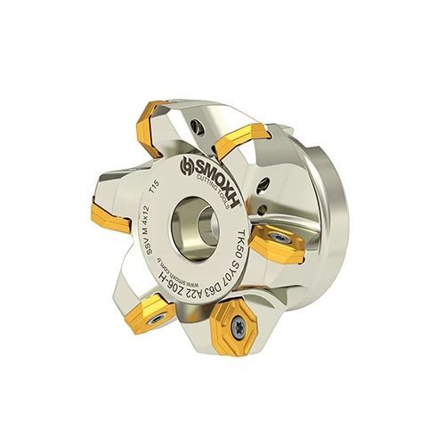 Walzenstirnfräser - TK50 SY07 D63 A22 Z06-H - SMOXH CUTTING TOOLS - 1/4 Kreis / Eckradius / mit austauschbaren Wendeschneidplatten