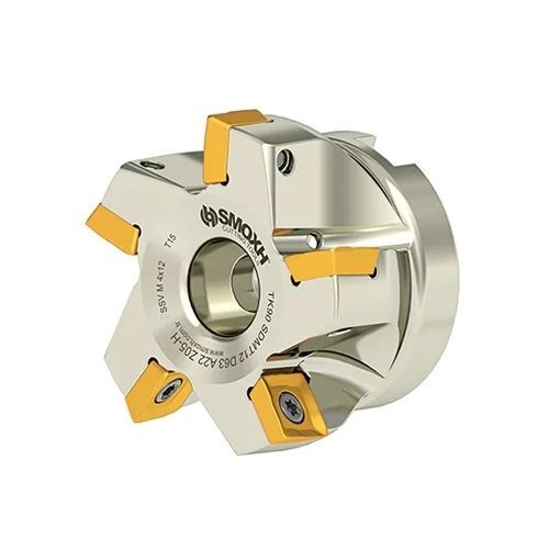 Walzenstirnfräser - TK90 SDMT12 D63 A22 Z05-H - SMOXH CUTTING TOOLS - 1/4 Kreis / Eckradius / mit austauschbaren Wendeschneidplatten
