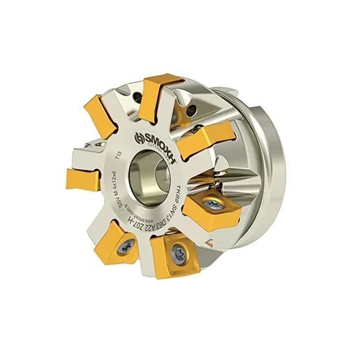 Walzenstirnfräser - TK89 SN13 D63 A22 Z07-H - SMOXH CUTTING TOOLS - 1/4 Kreis / Eckradius / mit austauschbaren Wendeschneidplatten