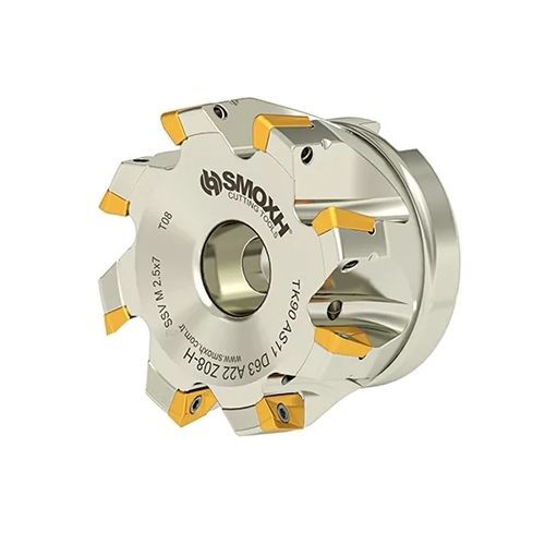 Walzenstirnfräser - TK90 AS11 D63 A22 Z08-H - SMOXH CUTTING TOOLS - 1/4 Kreis / Eckradius / mit austauschbaren Wendeschneidplatten