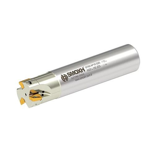 Fräser mit austauschbaren Wendeschneidplatten - ST90 AP10 D16 W16 L150 Z02-H - SMOXH CUTTING TOOLS - 1/4 Kreis / Eckradius / Walzenstirn