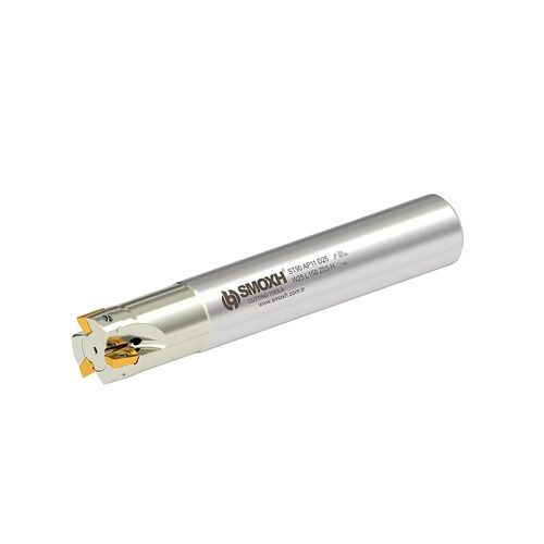 Fräser mit austauschbaren Wendeschneidplatten - ST90 AP11 D25 W25 L120 Z03 - SMOXH CUTTING TOOLS - 1/4 Kreis / Eckradius / Walzenstirn