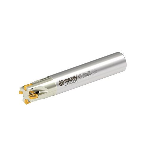 Fräser mit austauschbaren Wendeschneidplatten - ST90 AS11 D16 W16 L150 Z02-H - SMOXH CUTTING TOOLS - 1/4 Kreis / Eckradius / Walzenstirn