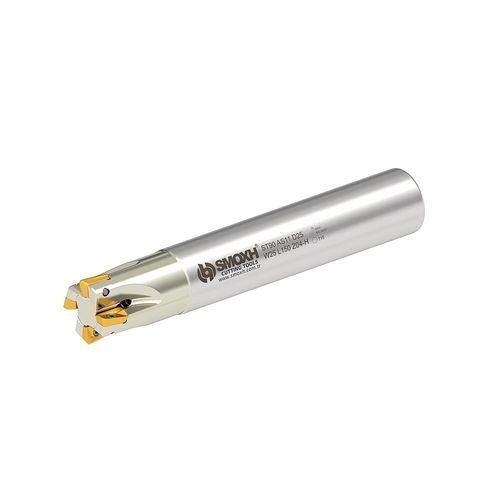 Fräser mit austauschbaren Wendeschneidplatten - ST90 AS11 D25 W25 L150 Z04-H - SMOXH CUTTING TOOLS - 1/4 Kreis / Eckradius / Walzenstirn