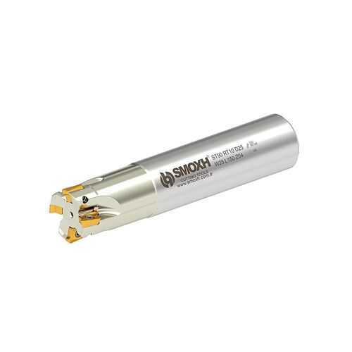 Fräser / 1/4 Kreis - ST90 RT10 D25 W25 L150 Z04 - SMOXH CUTTING TOOLS - Eckradius / Walzenstirn / mit austauschbaren Wendeschneidplatten