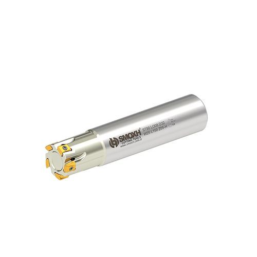 Fräser / 1/4 Kreis - ST90 LO08 D25 W25 L150 Z04-H - SMOXH CUTTING TOOLS - Eckradius / Walzenstirn / mit austauschbaren Wendeschneidplatten