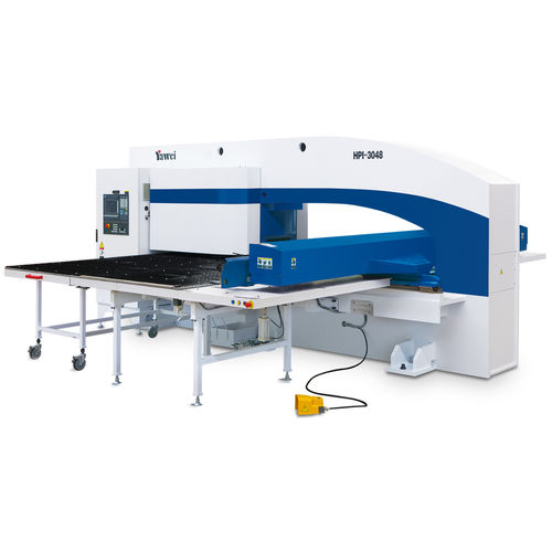 Stanzmaschine mit Aufnahme - HPI series - JIANGSU YAWEI MACHINE TOOL - CNC / hydraulisch / pneumatisch