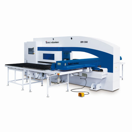 Stanzmaschine mit Aufnahme - HPH series - JIANGSU YAWEI MACHINE TOOL - CNC / hydraulisch