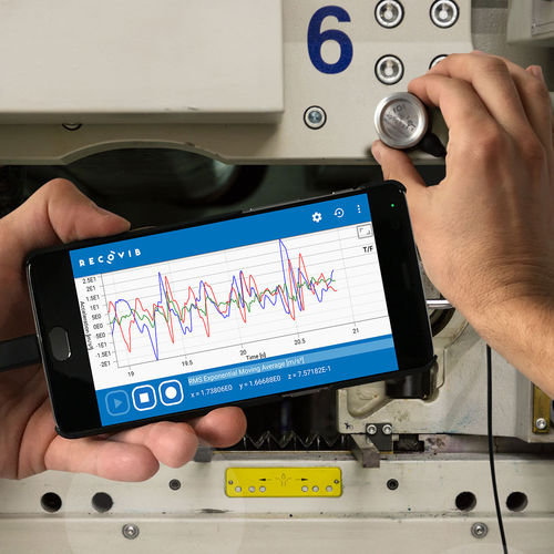 Dynamischer Schwingungssensor - Recovib FEEL - Micromega Dynamics - elektronisch / MEMS / Magnet