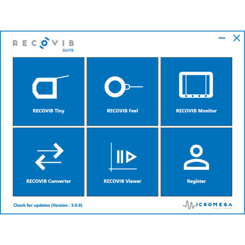 Visualisierungssoftware - Recovib SUITE - Micromega Dynamics - präventive Wartung / Überwachung / Mess