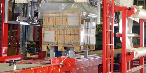Haubenmaschine mit Schrumpffolie - Keramik Makina Sanayi ve Ticaret A.Ş