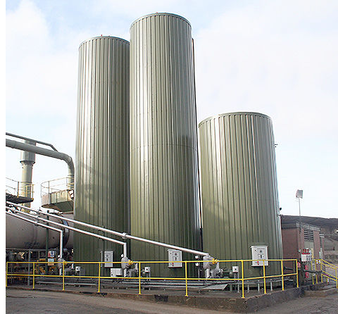 Bitumen-Lager-Behälter - Parker Plant Ltd - zylinderförmig / vertikal / kontinuierlich