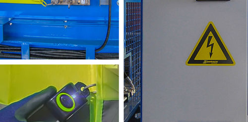 Sicherheitssystem für Gefahrenzonen - Personnel detection system on the inclined conveyor - ANIS TREND d.o.o. - konfigurierbar