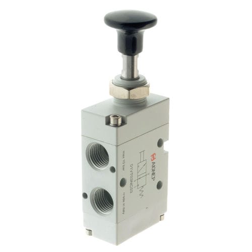 Pneumatik-Wegeventil / Schieber - 01VT series - AIGNEP - mit manueller Bedienung / 3/2-Wege / 5/2-Wege