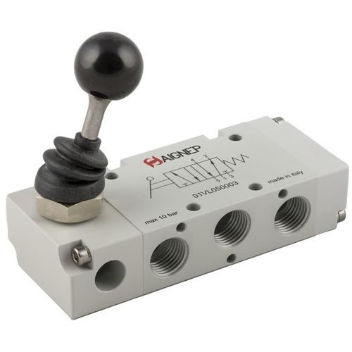 Pneumatik-Wegeventil / Schieber - 01VL series - AIGNEP - mit Hebel / 3/2-Wege / 5/2-Wege