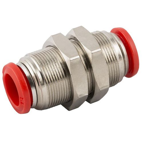 Schottanschluss - 50050 series - AIGNEP - für Druckluft / Vakuum / Push-in