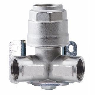 2-Wege-Verteilerblock - 90602 series - AIGNEP - vernickeltes Messing / für Rohre