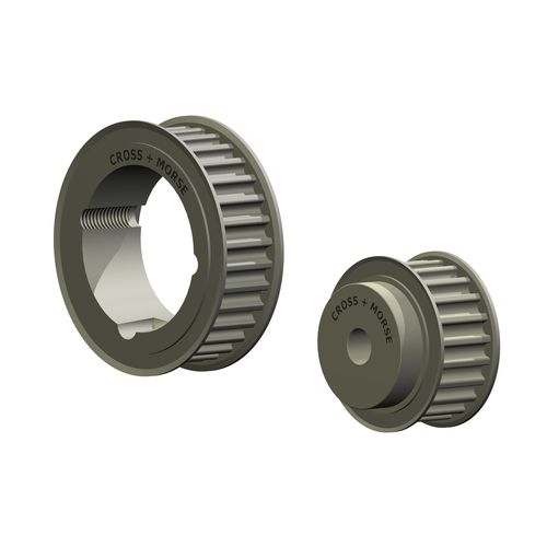 Zahnscheibe - HTD  - Cross & Morse - für Zahnriemen / Stahl / Aluminium