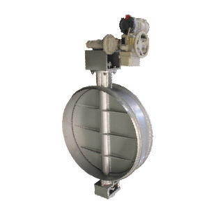 Absperrklappe - RP-950 - ROPO GmbH - mit Handrad / pneumatisch / elektrisch betrieben