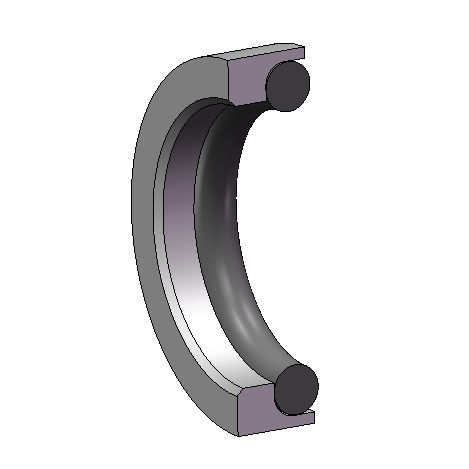 Toroid-Dichtung - beijing Jianke Huifeng Science and Technology - PTFE / kreisförmig / gerillt