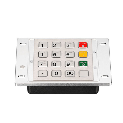 Einbaufähige Tastatur - KY3688C - Shenzhen KEYU Co., Ltd  - mit mechanischen Tasten / 16 Tasten / Aluminium