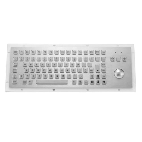 Edelstahltastatur - KY-PC-F2 - Shenzhen KEYU Co., Ltd  - einbaufähig / mit mechanischen Tasten / 2 Maustasten