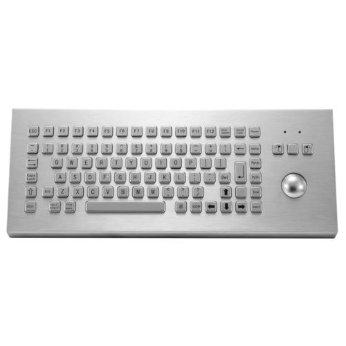 Desktop-Tastatur - KY-PC-F2-Desk - Shenzhen KEYU Co., Ltd  - mit mechanischen Tasten / 2 Maustasten / Trackball