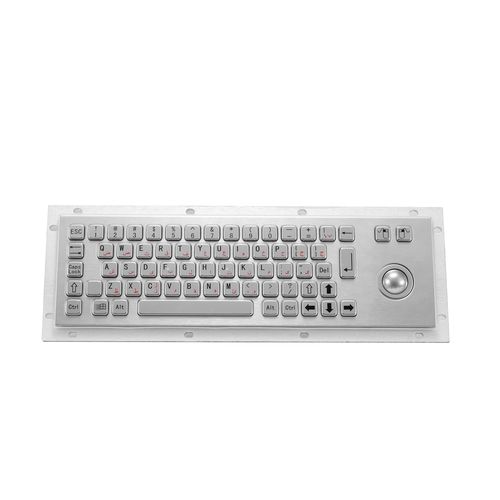 Edelstahltastatur - KY-PC-N - Shenzhen KEYU Co., Ltd  - einbaufähig / mit mechanischen Tasten / 2 Maustasten