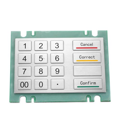 Nummernblock / 16 Tasten - KY2160 - Shenzhen KEYU Co., Ltd  - einbaufähig / Edelstahl / Aluminiumlegierung