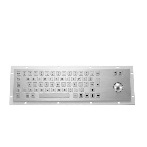 Edelstahltastatur - KY-PC-B - Shenzhen KEYU Co., Ltd  - einbaufähig / mit mechanischen Tasten / 2 Maustasten