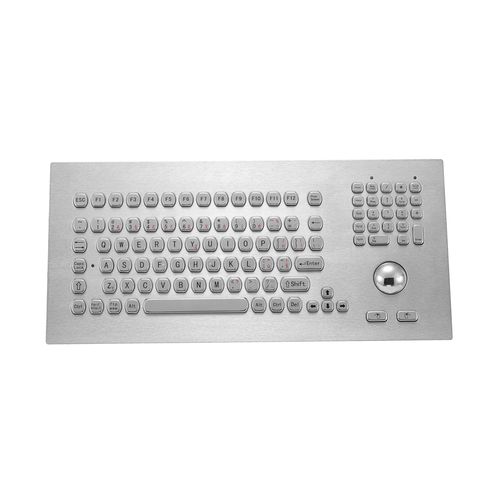 Einbaufähige Tastatur - KY-PC-M385 - Shenzhen KEYU Co., Ltd  - mit mechanischen Tasten / 104 Tasten / Trackball