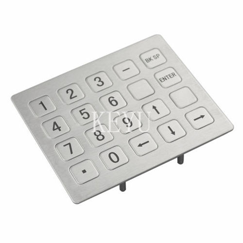 POS-Nummernblock - KY2122-3 - Shenzhen KEYU Co., Ltd  - 20 Tasten / einbaufähig / gebürsteter Edelstahl