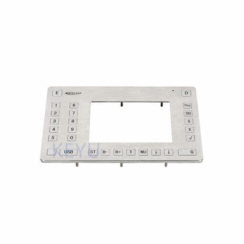 Nummernblock nach Maß - KY-KLX01 - Shenzhen KEYU Co., Ltd  - 26 Tasten / einbaufähig / gebürsteter Edelstahl