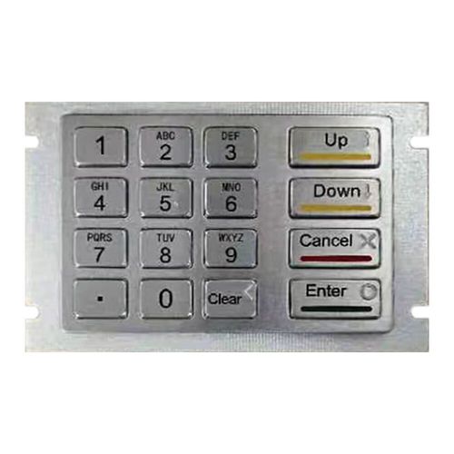 Nummernblock / 16 Tasten - KY2145A - Shenzhen KEYU Co., Ltd  - einbaufähig / Edelstahl / gebürsteter Edelstahl